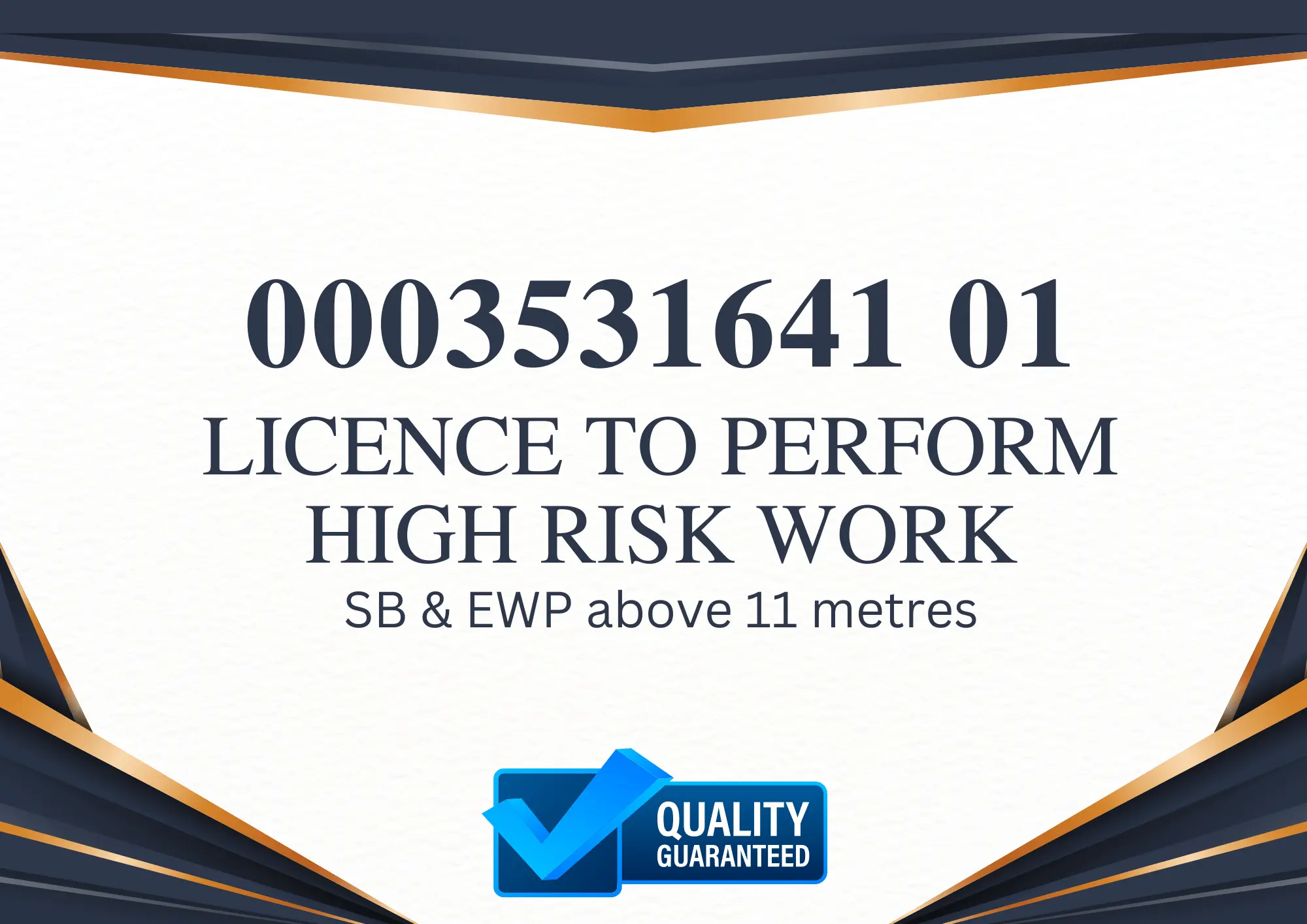 License to perform - Professional Pressure Wash