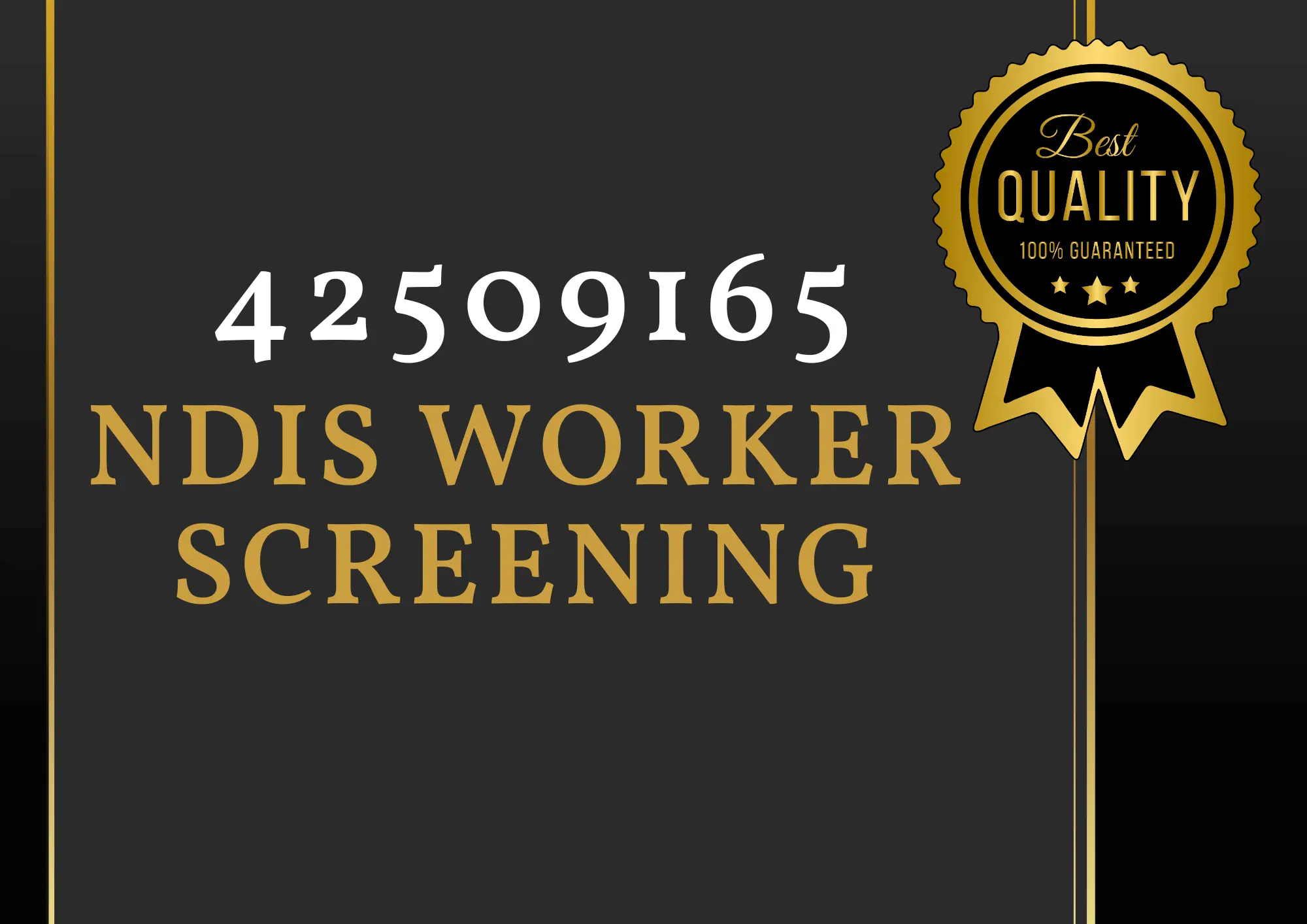 NDIS Worker Screening Professional Pressure Wash
